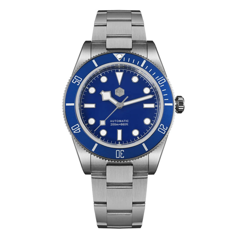 San Martin New 40mm BB58 Retro Luxury Diver Watch NH35 Automatic Mechanical Watches For Men Sapphire Luminous 20Bar Reloj SN0008
