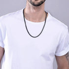 Black Stainless Box Necklace