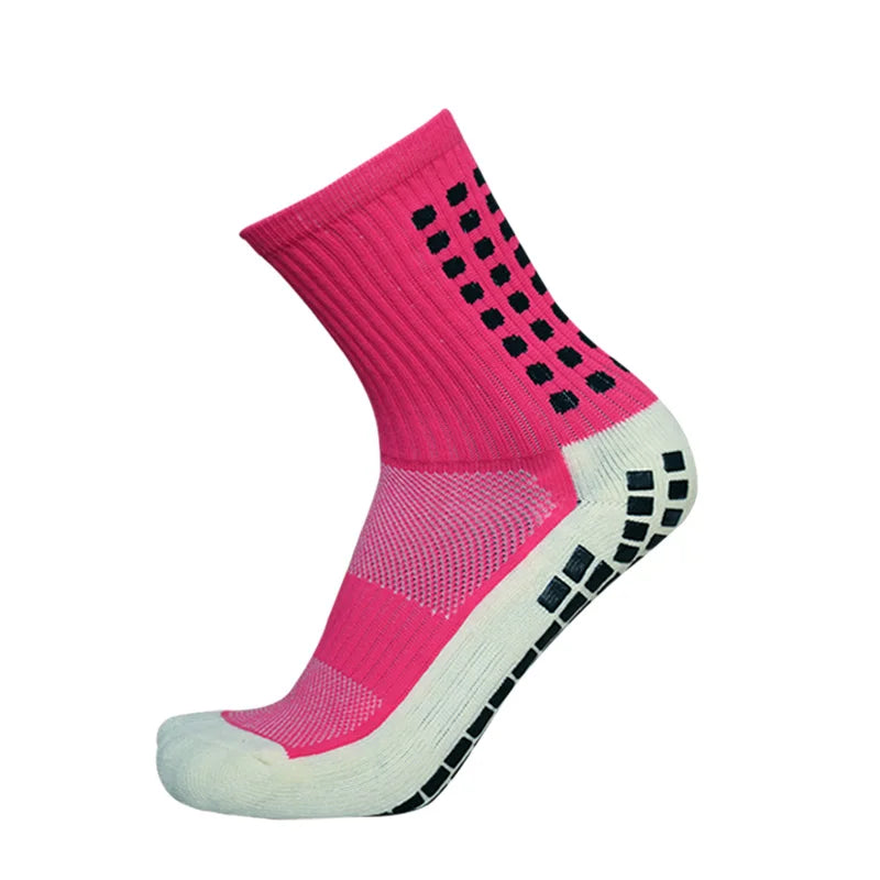 New Sports Anti Slip Soccer Socks Cotton Football Men Grip Socks Calcetas Antideslizantes De Futbol