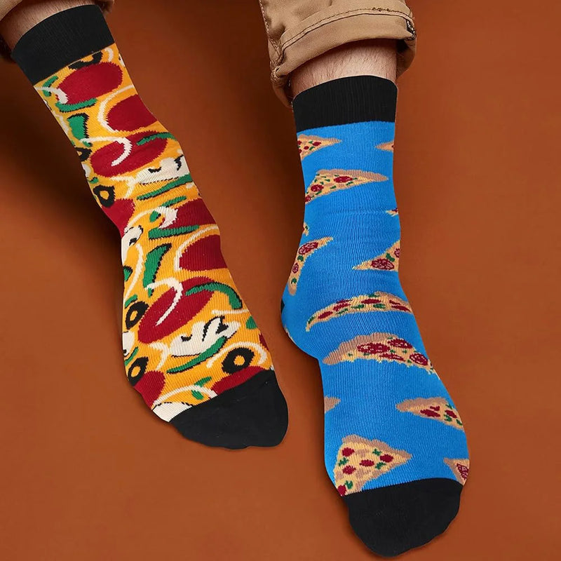 Mismatched Animal Cotton Socks