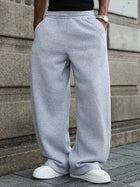 Drawstring Straight Leg Joggers