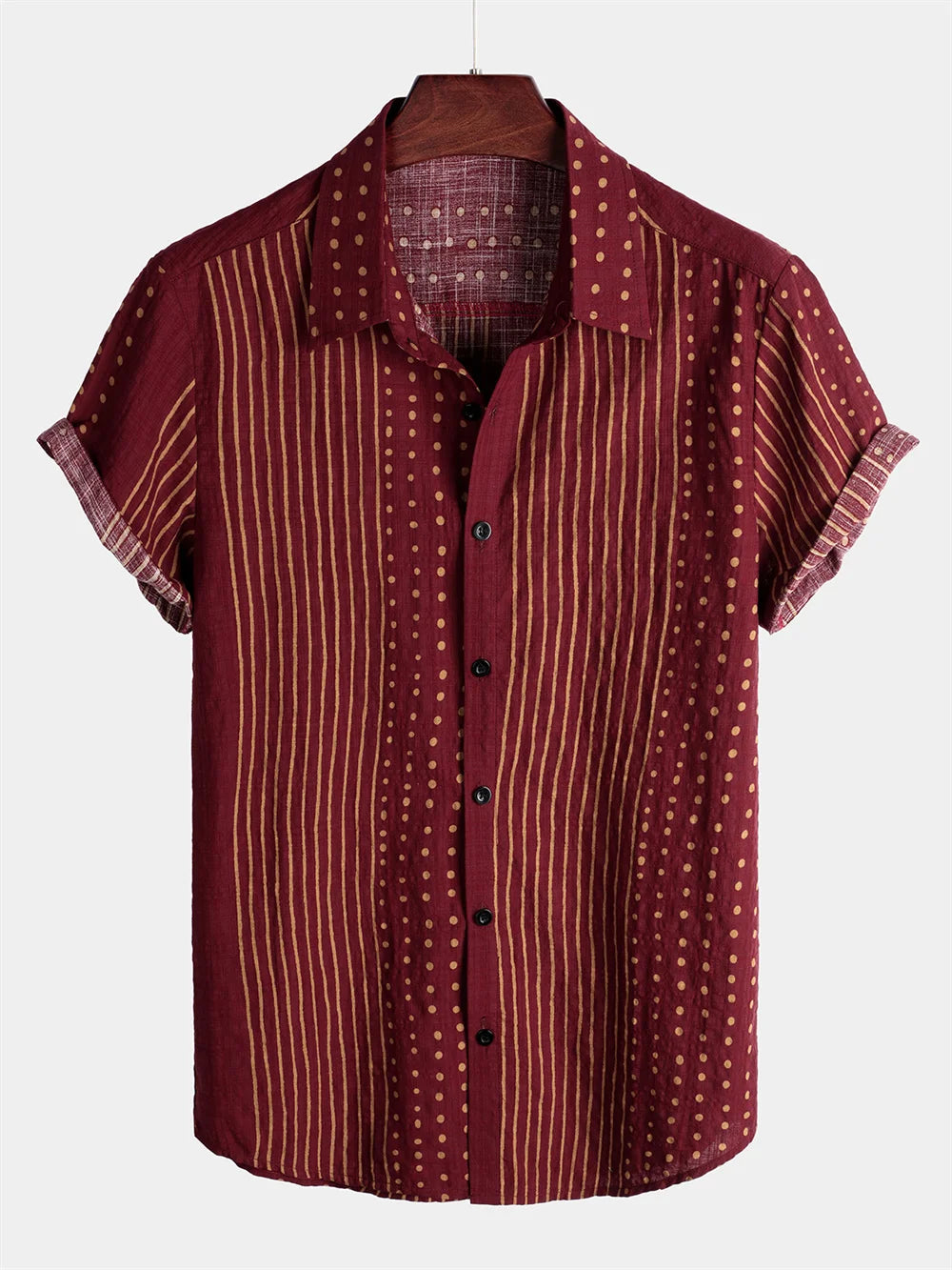 2023 New Men's Hawaiian Beach Short Sleeve Shirt with Coconut Tree Print Pattern Men's Street Casual High Quality Polo Top