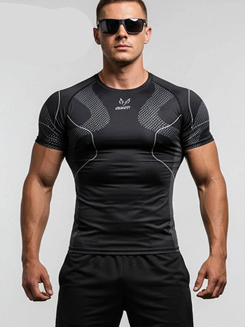 Quick-Dry Short-Sleeve Compression Shirt