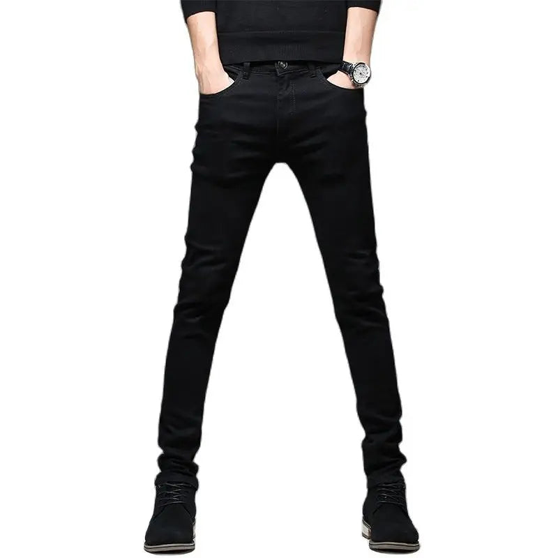 2025 New Men Stretch Skinny Jeans Male Designer Brand Super Elastic Straight Trousers Jeans Slim Fit Fashion Jeans 2108
