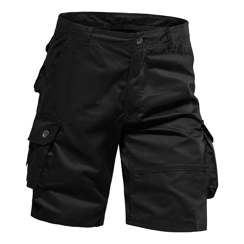 Loose Cotton Cargo Shorts