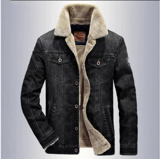 Warm Denim Winter Jacket