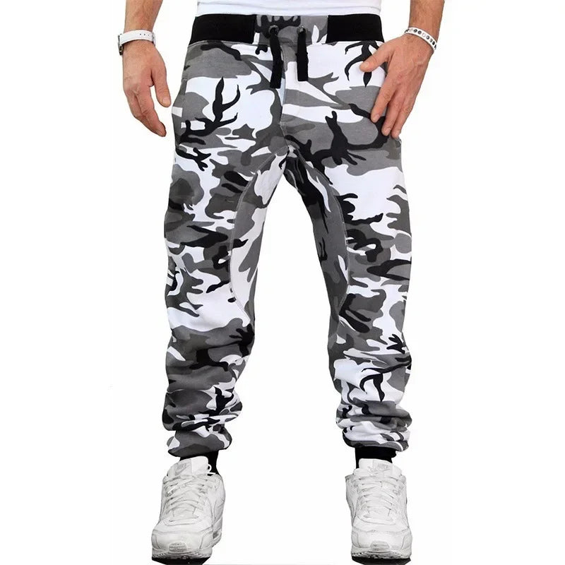 M-5X 2023 Mens Jogger Autumn Pencil Harem Pants Men Camouflage Pants Loose Comfortable Cargo Trousers Camo Joggers