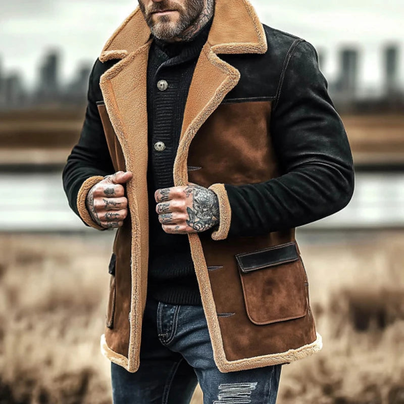Suede Lambwool Winter Coat