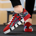 Graffiti Canvas Lace-Up Sneakers
