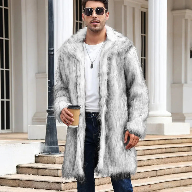 Long Faux Fox Coat
