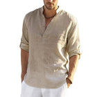 Cotton Linen Pullover Shirt
