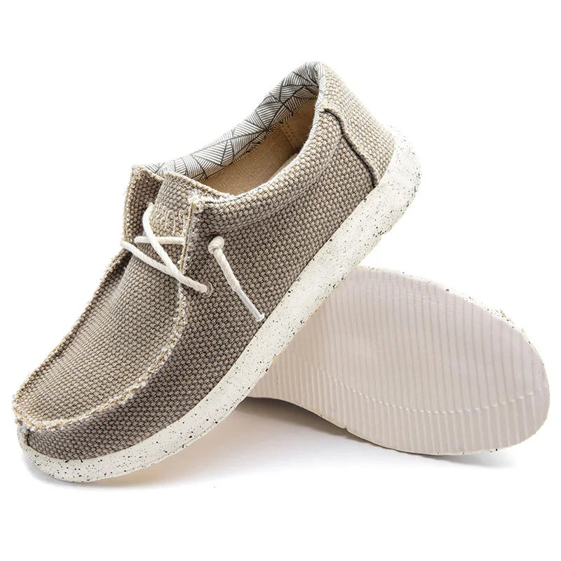 Men's Lightweight Comfortable Casual Canvas Slip-On Loafers with Soft Sole – Great for Walking and Traveling