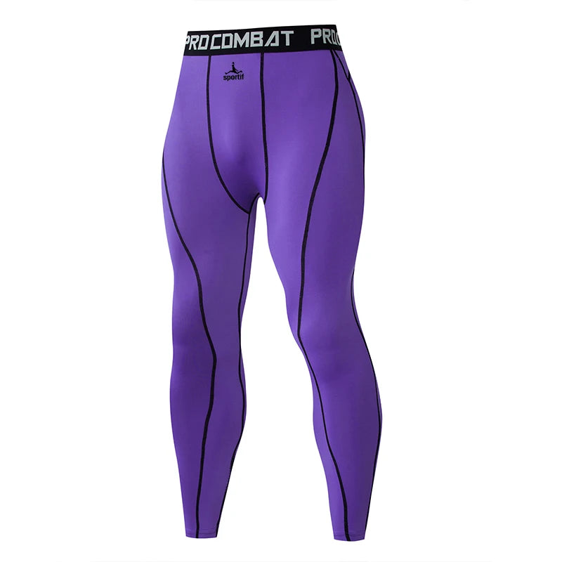 SPORTIF Men Bodybuilding longs Pants Fitness Compression Leggings Train Workout Outfit Male Muscle Alive Elastic Skinny Tights