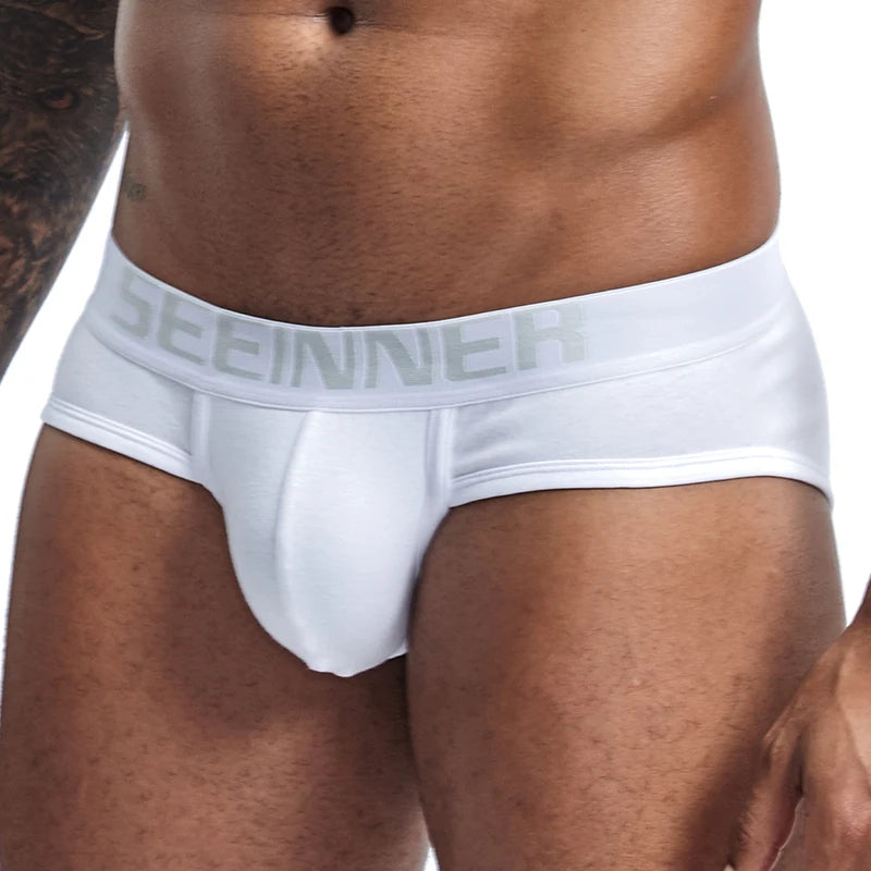 Cotton Men's Underwear Comfortable Mens Briefs Solid Color Low Waist Panties Men Lingerie Briefs