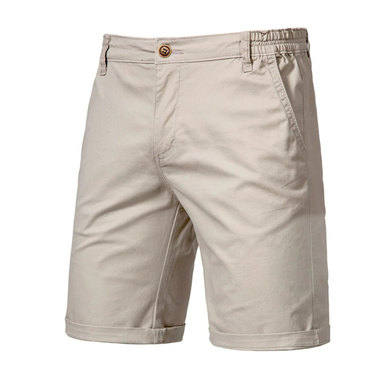 Cotton Elastic Waist Shorts