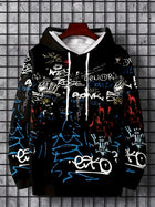 Graffiti Print Street Hoodie